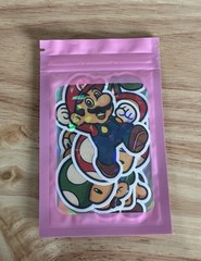 13 Pcs Super Mario Holographic Stickers Vinyl Decals for Laptop Journal Tumbler