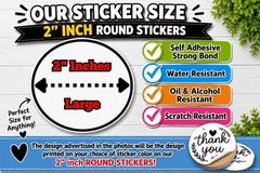 40 COOKIE 2″ CUSTOM STICKERS Bakery Food Small Business LABELS SCRATCH RESISTANT