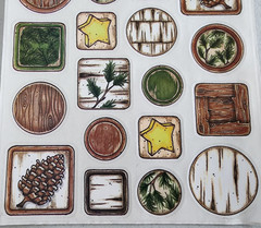 Beary Patch 2005 Clear Stickers Outdoors Tree Wood Country Scrapbook Journal NEW