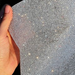 Car Rhinestone Sheets Self-Adhesive 2mm Crystal Gems Decor 15.8″x39.4″ Shiny
