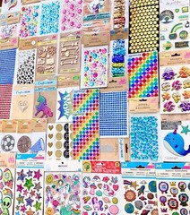 555pc Lot Scrapbook Supplies Stickers Gems Border Die cuts Kits Rub On Transfers