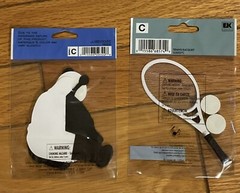 Jolee By You~Ek Success Dimensional 3D Panda& Tennis~NRFP-Rare~Lot Of 2 Packs