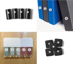 – Number Stickers – 1 to 50 Round Self Adhesive Stickers | Inventory/Storage Org