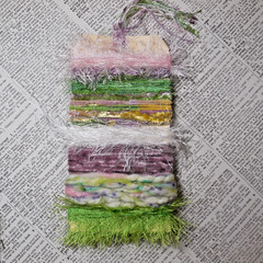 Fiber Art Yarn Journal Scrapbook Mixed Media Gift Wrap 24 Yds «Lilly Pond»