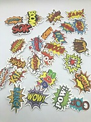 SUPERHERO SOUNDS Stickers Pack~25 PC for Skateboard~Laptop~Phone~Scrapbook