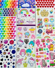 STICKER LOT Sandylion Hallmark RECOLLECTIONS AGC HASBRO CARLTON TREND EUREKA SET