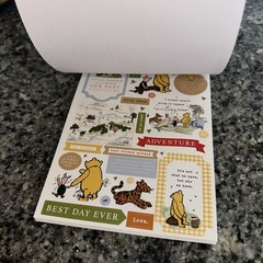 New! Echo Park Paper THE HOUSE AT POOH CORNER Winnie Scrapbook Sticker Book