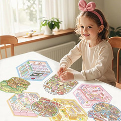 8 Set DIY 3D Miniature Scene Stickers for Girls Christmas Make Your Own Mini Sho