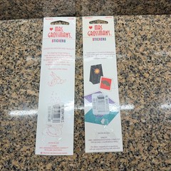VTG Y2K Mrs. Grossman’s Holiday Lights & Gift Box Foiled Stickers Lot Of 2