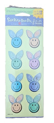 Vintage American Greetings Stickety-Doo-Da Pastel Bunny Seals Sticker Pack