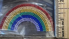 Rainbow Rhinestone Stickers Self Adhesive Crystal Crafts Gems Pack Of 10 3 Avail