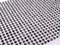CraftbuddyUS 1000pcs 5mm Gray Individual Sheet Self Adhesive Diamante Gems
