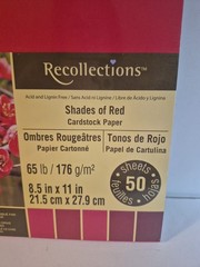 3 NEW Recollections Cardstock Paper-Butterfly Wings/Red-50 sheets/each/65 lbs