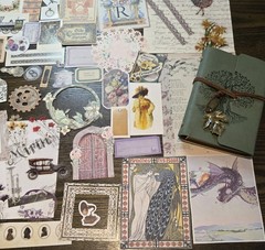 Junk Journal Kit Vintage Style Paper Stickers Tags Tickets Images Ephemera Craft