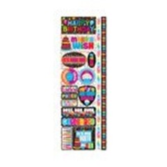Signature Series 2012 Cardstock Combo Stickers 4.25″X12″-Happy Birthday