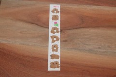 Vintage 1982 Cardesign TOOTS Sticker Strip KOALA BEARS MUS #139 stickers