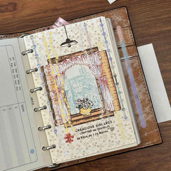 Chain Shape Border Stickers for Scrapbooks, 30 Sheets PET Material with Decorati