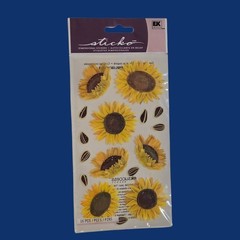 Stickers: Thanksgiving Autumn Sunflowers Seeds Jolees Boutique EK Success Sticko