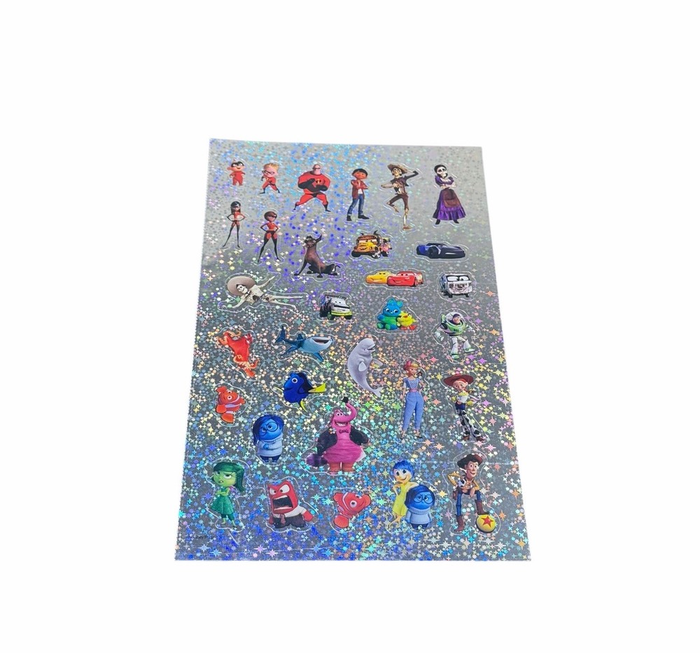 Disney Pixar Movie Foil Stickers Coco, Toy Story, Inside Out, Cars + characters