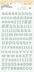 Alphabet & Numbers, Sunny Bloom 148 puffy scrapbook stickers – Pebbles 34030123