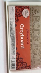 Stamperia Grey Board cutouts bundle 2 pk alphabet & shapes 8 1/4×11 1/2 1MM NIP