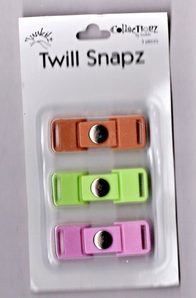 Junkitz TWILL SNAPZ-SPRING (3PC) scrapbooking ALBUMS CARDS JOURNALS MIXED MEDIA