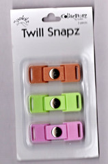 Junkitz TWILL SNAPZ-SPRING (3PC) scrapbooking ALBUMS CARDS JOURNALS MIXED MEDIA