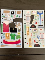 VTG 90s Stickers Lot Airplanes Space Ship Solar System Careers Camp Firetrucks +