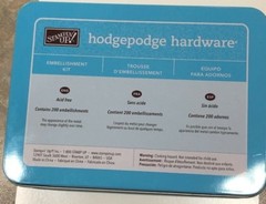 Stampin’ Up! New Retired Hodgepodge Hardware Pewter, Aged Copper, Styled Silver
