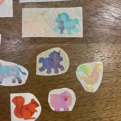 80s Stickers Vintage Pearlized Shiny Lot Of Sandylion Mods Of Farm Animals