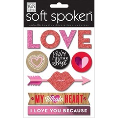 MAMBI Soft Spoken NEW «You’re the Best» Gitz and Glitter Embellishments SS-1471