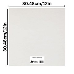 Medium Weight Chipboard 25 Pack 12×12 Inch White Acid Free 0.057 Sheet Craft