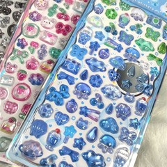 3D Puffier Sticker Sheets Adorable Small Sticker for Kid and Adult Tiny Sticker