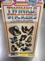 Vintage 80s Prismatic Twinkle Stickers Sparkle Glimmer Imperial Toy Corp