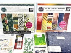 Scrapbooking Lot – Crafting Stickers Kits Albums Papers Fabric Glue Brand New