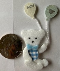 CONGRATULATIONS ON YOUR NEW LITTLE ONE Dimensional Stickers(9pc)Card Making•