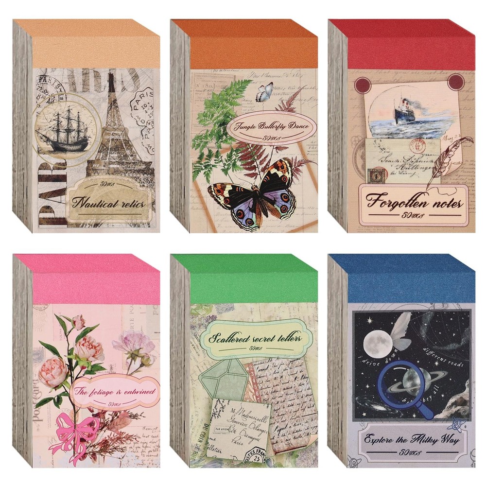 Npcswxq 300Pcs Washi Scrapbook Supplies Sticker Set,Nature Vintage Scrapbooki…