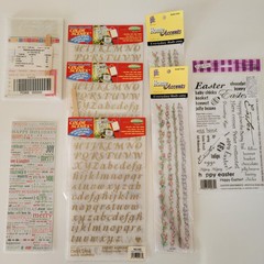 Mixed Lot ~Rub-On Transfers~ Crafts ~Scrapbooking~Lot of 8 ~NEW