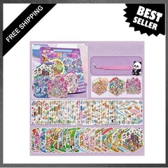 20 Sets 3D DIY House Stickers Craft Kit with Tweezers Reusable Scenic Scenes for