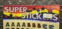 NOS NIP SEALED 80s Decal Specialties Animal Alphabet Letters & Number Stickers