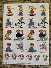 10 Suzy’s Zoo sticker sheets (lot 5)