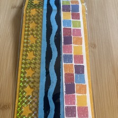 Crayola Specialty Borders Prism Star Crayon Glitter Squares Felt