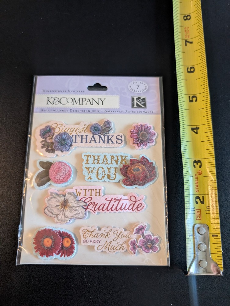 Recollections K&Company YOU CHOOSE Boutique Dimensional Scrapbook Stickers