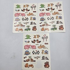 Vintage Stickers Lot Hallmark Disney Barney Christmas Animals Horses 14 Sheets