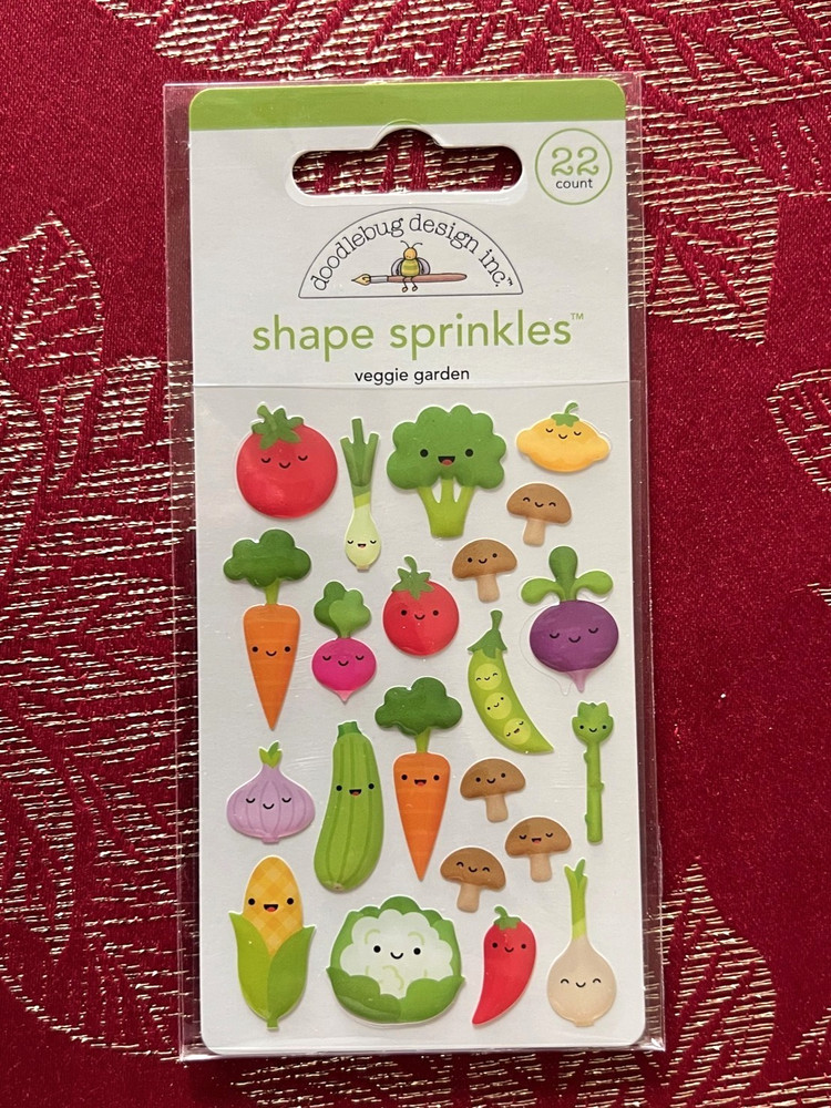 YOU CHOOSE – SHAPE SPRINKLES 3D STICKERS & DOODLEBUG SHAKER-POPS FOOD TREATS