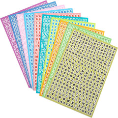 3660 Pcs Letter Stickers Small A-Z, 10 Sheets 0.2 Inch Waterproof Mini Alphabet