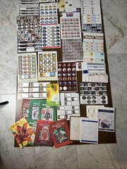 Massive Vintage Christmas Scrapbooking Ephemera Sticker Sheet Junk Journal Craft