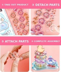 3D Embossed Sticker Toy Set (8 Designs Set) Christmas, Creative, Mini Model, DIY
