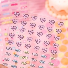 ZHIJIANHZ 32-Sheet Mini Cute Sticker Book for Journaling and Vitality