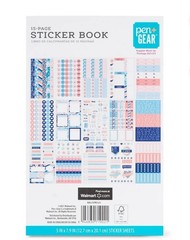 2 PACK LOT Pen+Gear Paper Sticker Book Pink Blue 15 Sheets 600+Stickers READ
